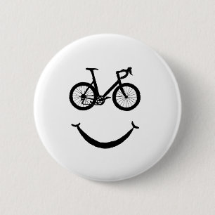 Happy Cycling Bicycle Clipart BikingClipArt Button