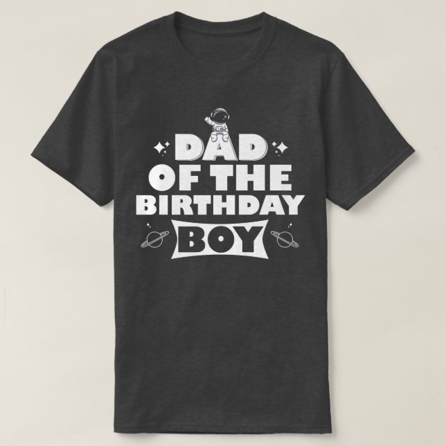 Happy Dad On Kids Birthday  T-Shirt (Design vorne)