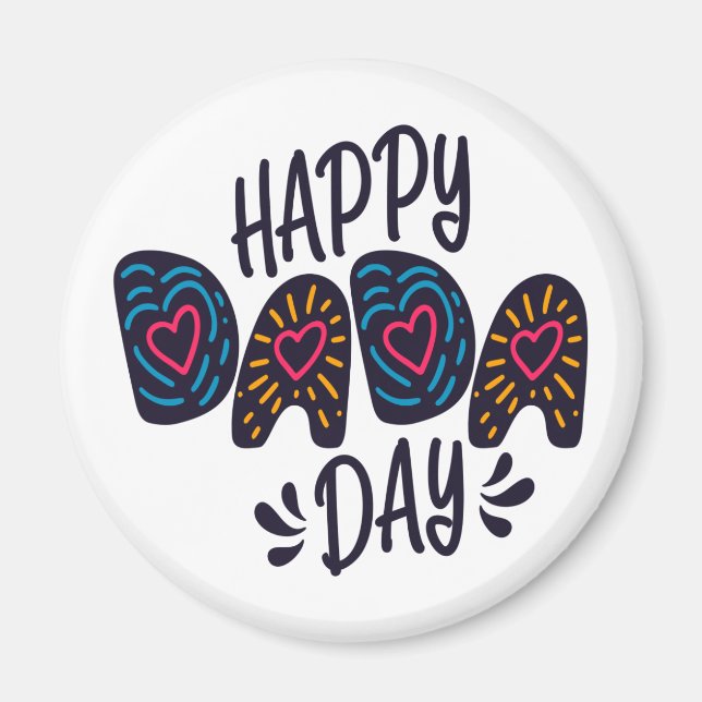 Happy Dada Day Happy Vatertag | Magnet (Vorne)