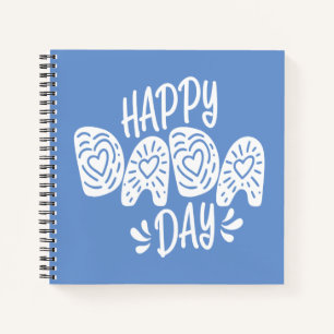 Happy Dada Day Happy Vatertag Notebook Notizbuch