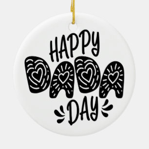 Happy Dada Day Happy Vatertag   Ornament
