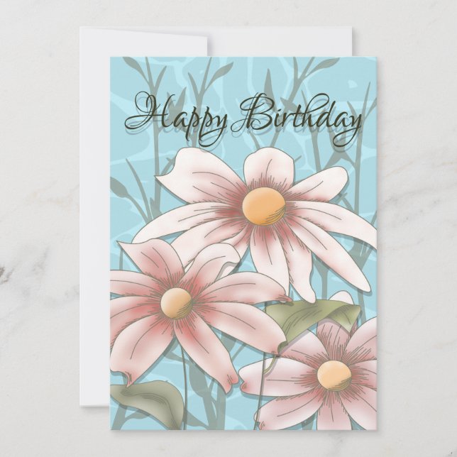 Happy Daisyday Einladung (Vorderseite)