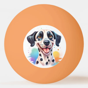 Happy Dalmatiner Dog Pet Tischtennisball