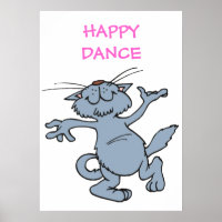 Happy Dance Funny Joyful Dancing Cat