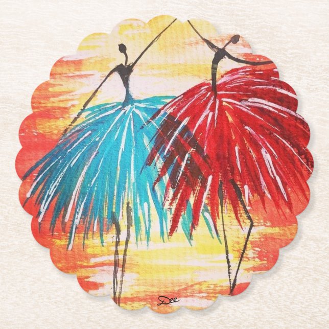 Happy Dance Paper Untersetzer (Vorderseite)