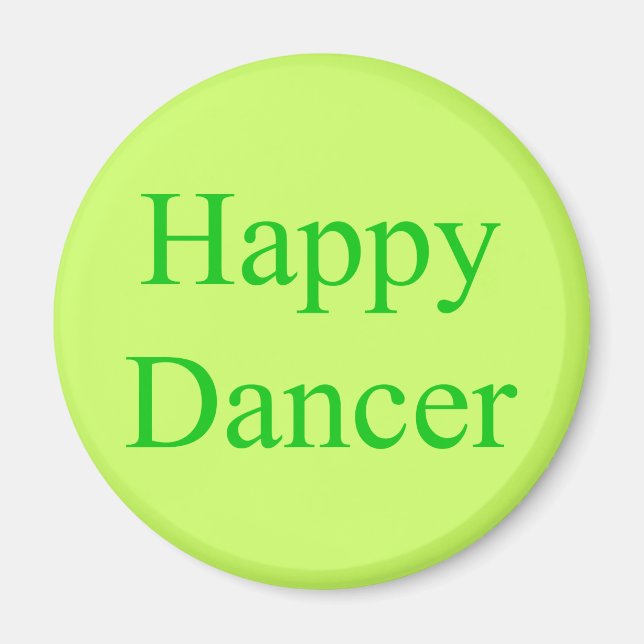 Happy Dancer Green Magnet (Vorne)