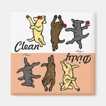 Happy Dancing Labradors Clean / Dirty