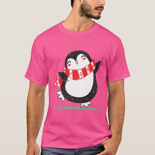 Happy Dancing Penguin T-Shirt (Vorderseite)