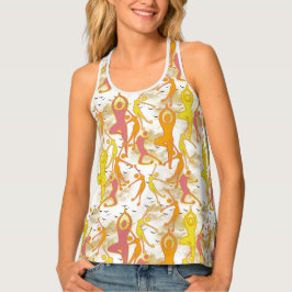 Happy Dancing Yoga Girls Tanktop