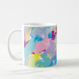 Happy Day Abstrakt Art Moderne Farben Kaffeetasse