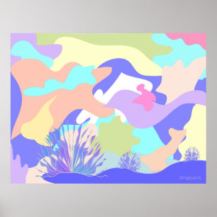 Happy Day Abstrakt Art Moderne Moderne Moderne Poster