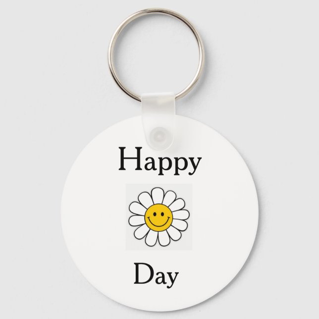 Happy Day Cheerful Keychain Schlüsselanhänger (Vorderseite)