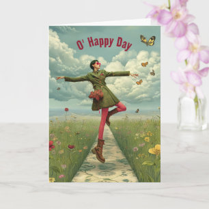 Happy Day   Gruß surreal Art Karte