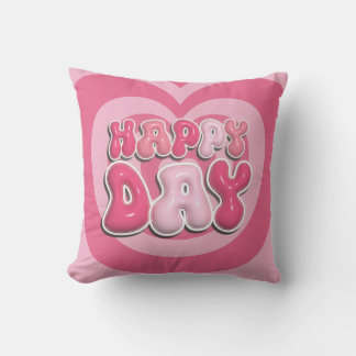 Happy Day Heart Cushion Kissen