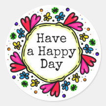 Happy Day Positive Thinking Stickers