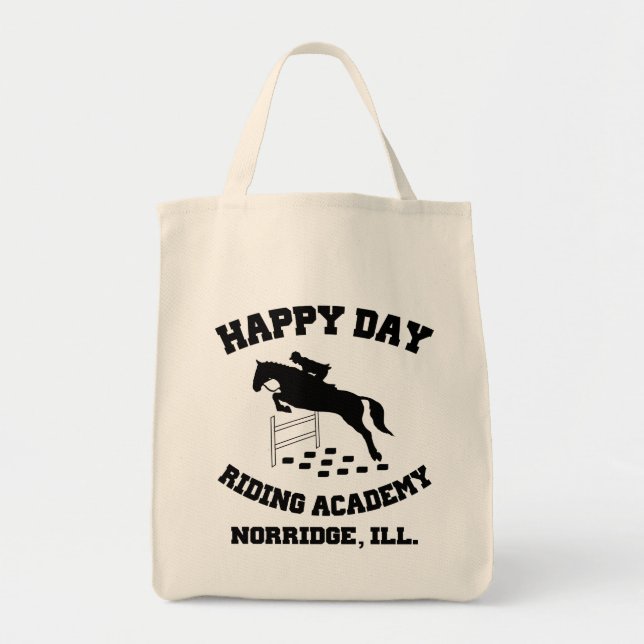 Happy Day Stables, Riding Academy, Norridge, IL Tragetasche (Vorne)