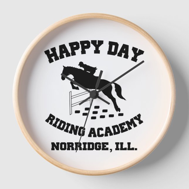 Happy Day Stables, Riding Academy, Norridge, IL Uhr (Vorderseite)