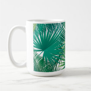 Happy Day Travel Tropical Palm Blätter Jungle Kaffeetasse