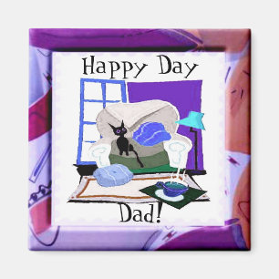 Happy Day Vater Magnet