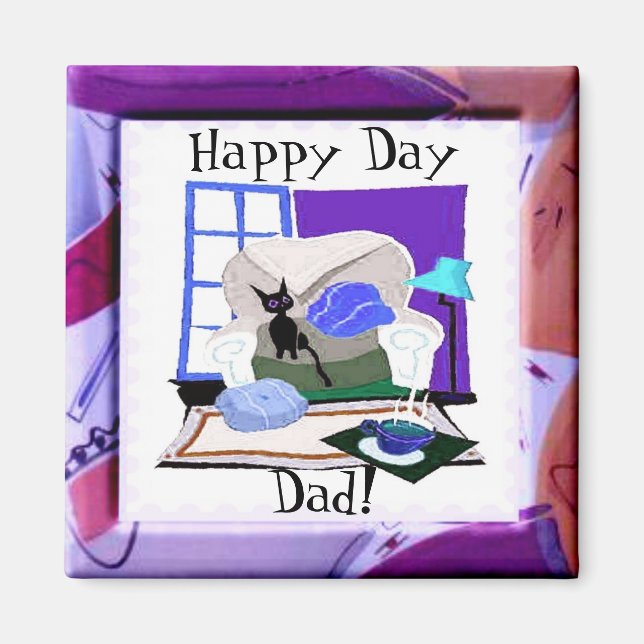 Happy Day Vater Magnet (Vorne)