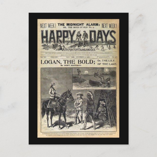 Happy Days a Paper for Young and Old 1905 Postkarte (Vorderseite)