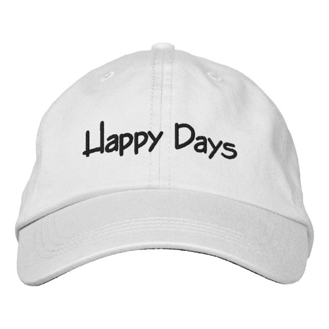 Happy Days Hat Bestickte Baseballkappe (Vorderseite)