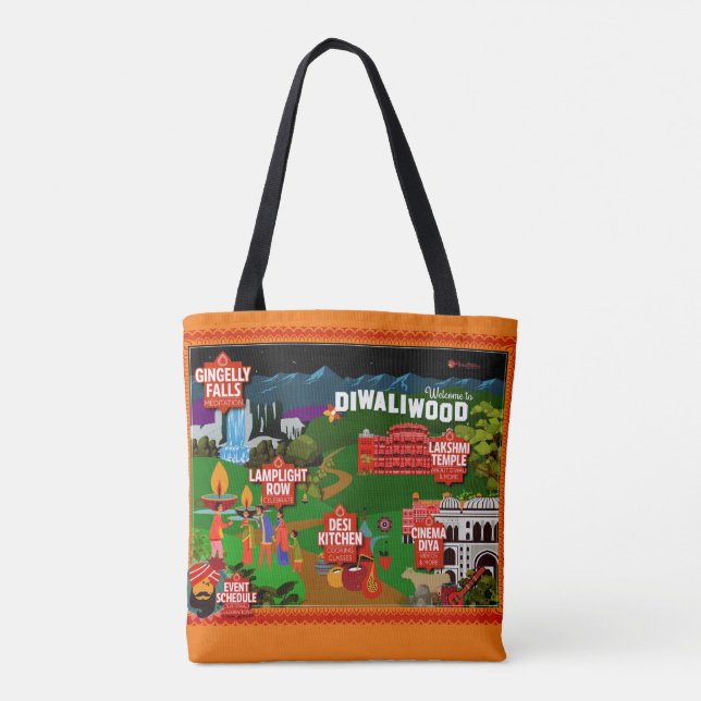 Happy Deepavali! Hindu Goddess Lakshmi. Handzeiche (Rückseite)