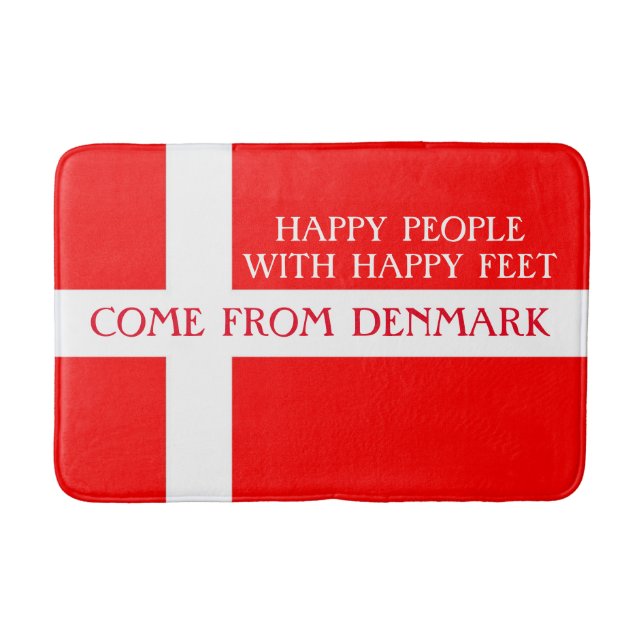 Happy Denmark Bath Mat! Badematte (Vorderseite)