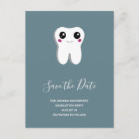 Happy Dental Tooth lächeln Save the Date Niedlich