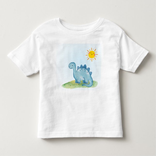 Happy Dino Kleinkind T-shirt (Vorderseite)