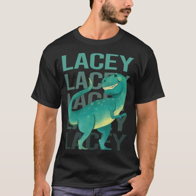 Happy Dinosaur Lacey T-Shirt (Vorderseite)