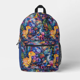 Happy Dinosaurs  Bedruckter Rucksack