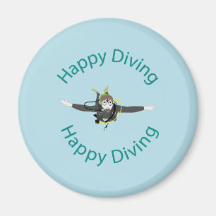Happy diving magnet