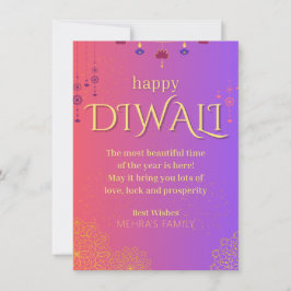 Happy Diwali anpassbar Feiertagskarte