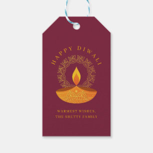 Happy Diwali Celebration Diya Geschenkanhänger