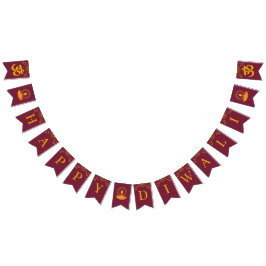 Happy Diwali Celebration Wimpelkette