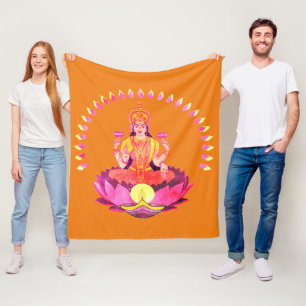 Happy Diwali - Deepalavi Lakshmi Goddess 1 Fleecedecke