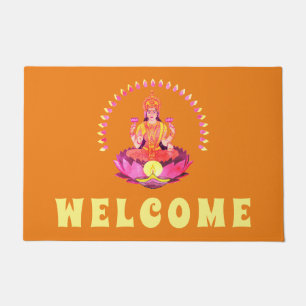 Happy Diwali - Deepalavi Lakshmi Goddess 1 Fußmatte