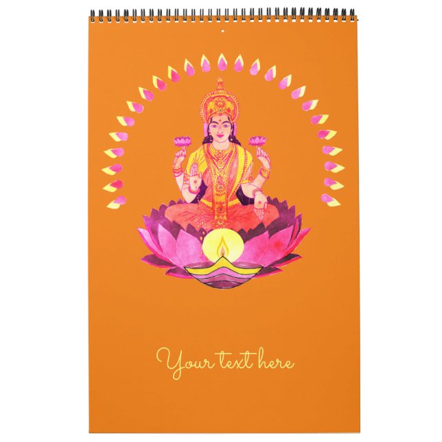 Happy Diwali - Deepalavi Lakshmi Goddess 1 Kalender (Titelbild)