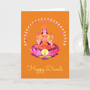Happy Diwali - Deepalavi Lakshmi Goddess 1 Karte
