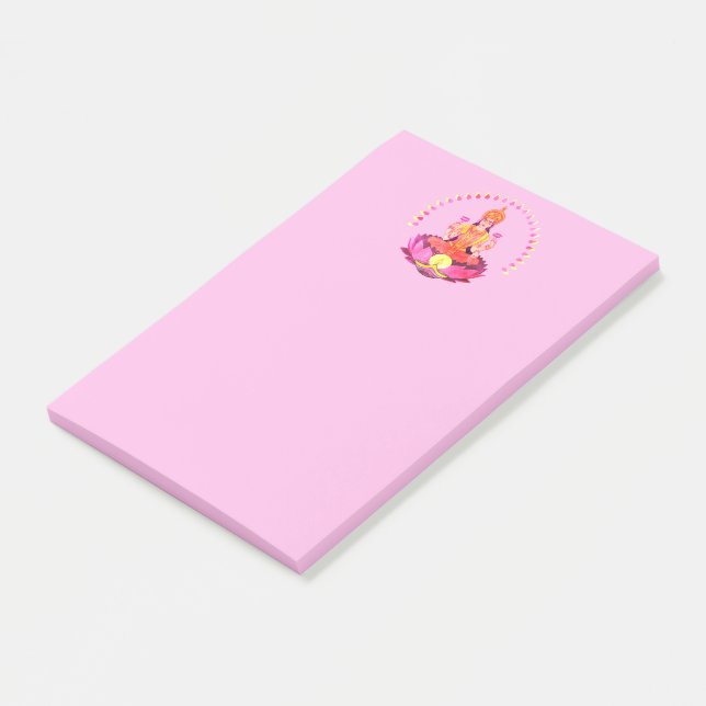 Happy Diwali - Deepalavi Lakshmi Goddess 1 Post-it Klebezettel (angewinkelt)