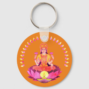 Happy Diwali - Deepalavi Lakshmi Goddess 1 Schlüsselanhänger