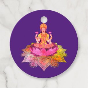 Happy Diwali - Deepalavi Lakshmi Goddess 4 Geschenkanhänger