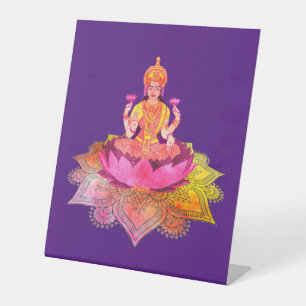 Happy Diwali - Deepalavi Lakshmi Goddess 4 Sockelschild
