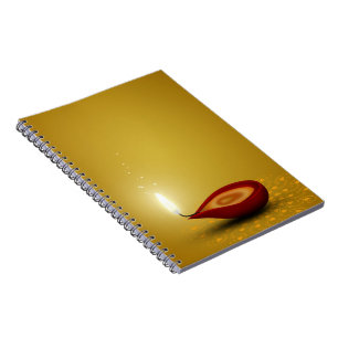 Happy Diwali Diya - Notebook Notizblock