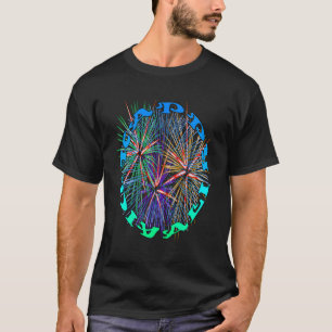 Happy Diwali erhellt die Welt mit Fireworks Blu T-Shirt