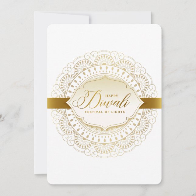 Happy Diwali Feiertagskarte (Vorderseite)