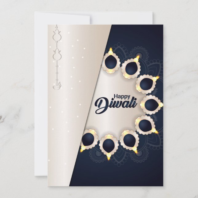 Happy Diwali Ferienkarte Feiertagskarte (Vorderseite)