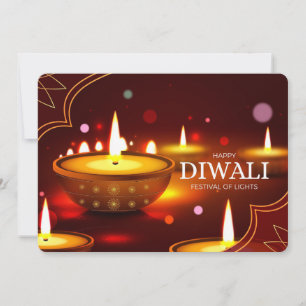 Happy Diwali Ferienkarte Feiertagskarte