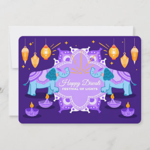 Happy Diwali Ferienkarte Feiertagskarte